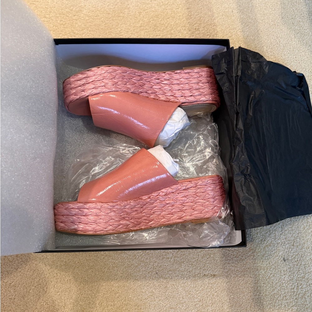 Paloma Barcelo Blush Pink Platform Sandals - Picture 3 of 12